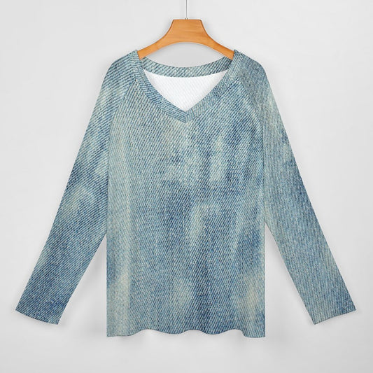 Maglietta ampia a maniche lunghe