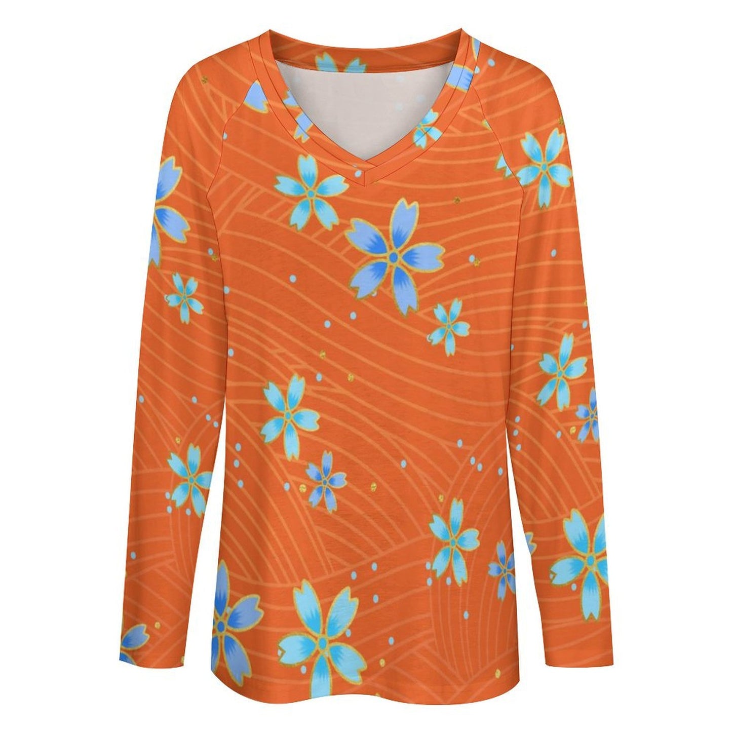 T-shirt ample à manches longues pour femme