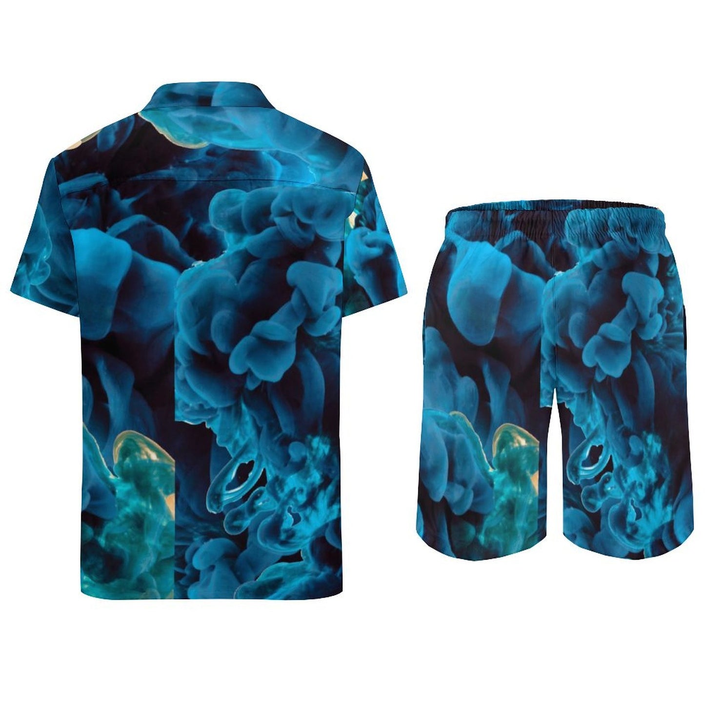 Men's suit with shirt and shorts