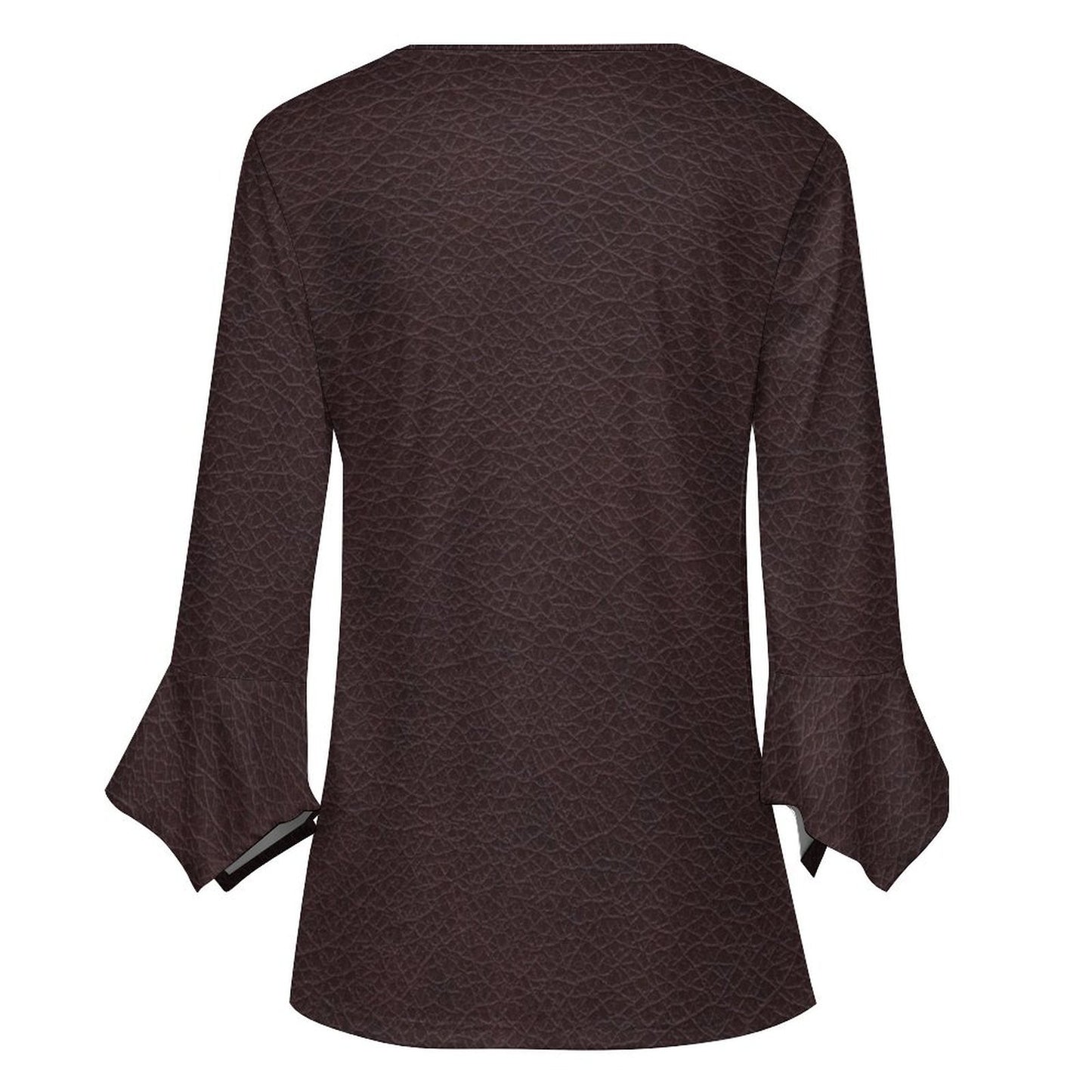 Pull à manches pétales froncées