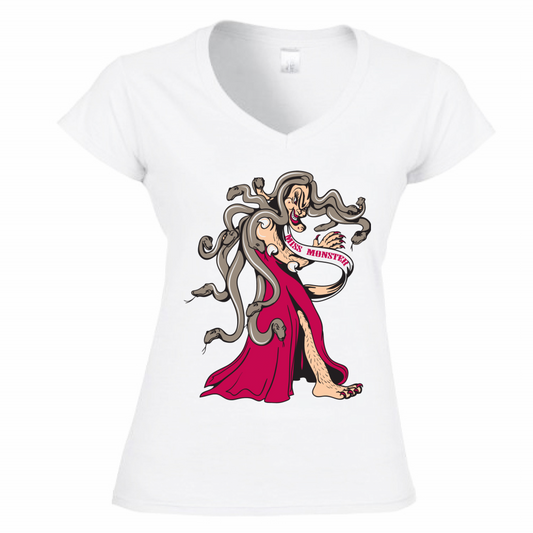T-shirt donna a scollo  V