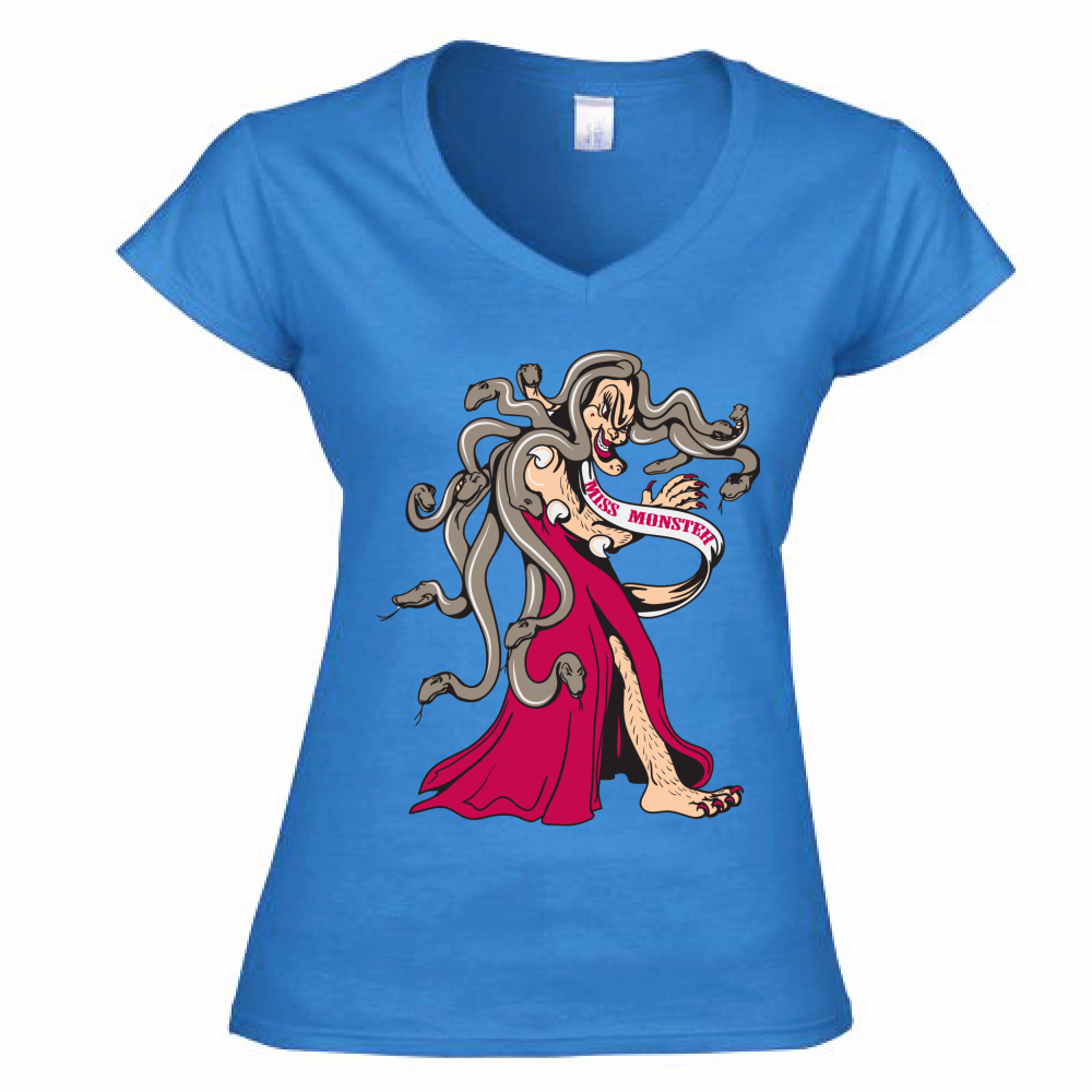 T-shirt donna a scollo  V