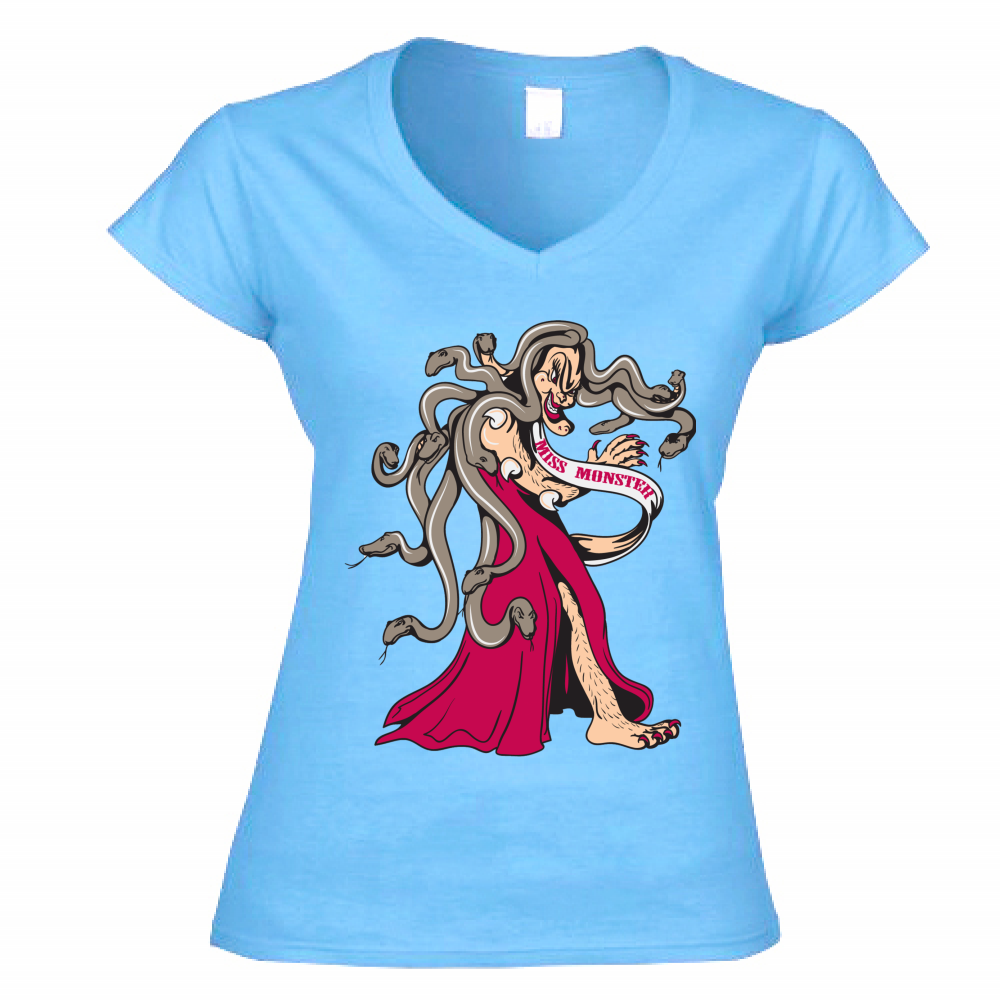 T-shirt donna a scollo  V