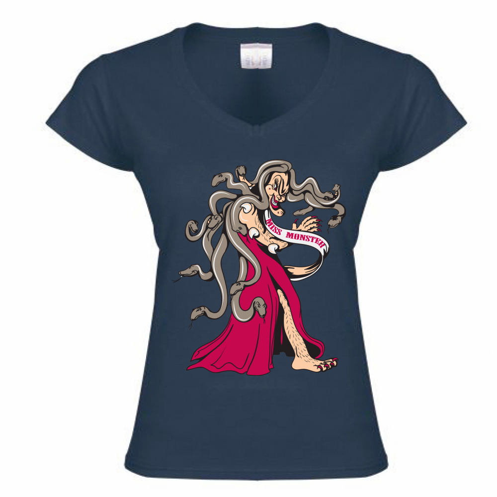 T-shirt donna a scollo  V