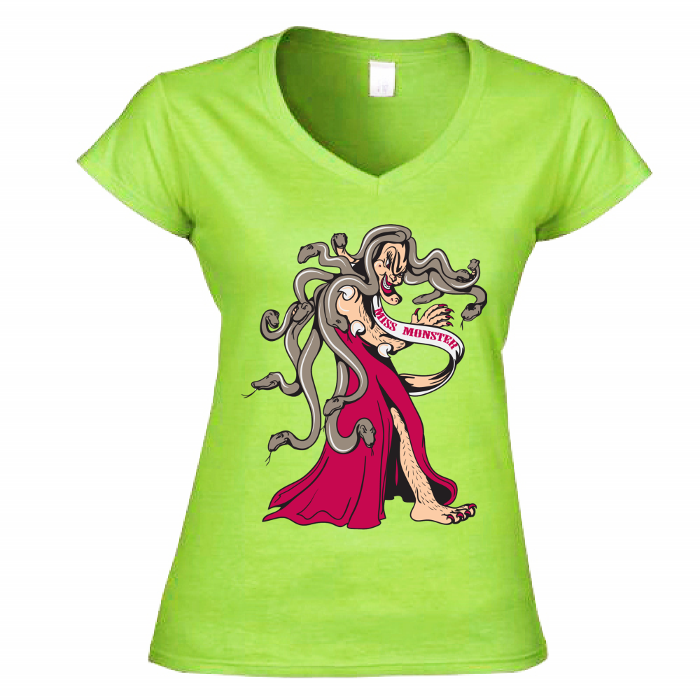 T-shirt donna a scollo  V