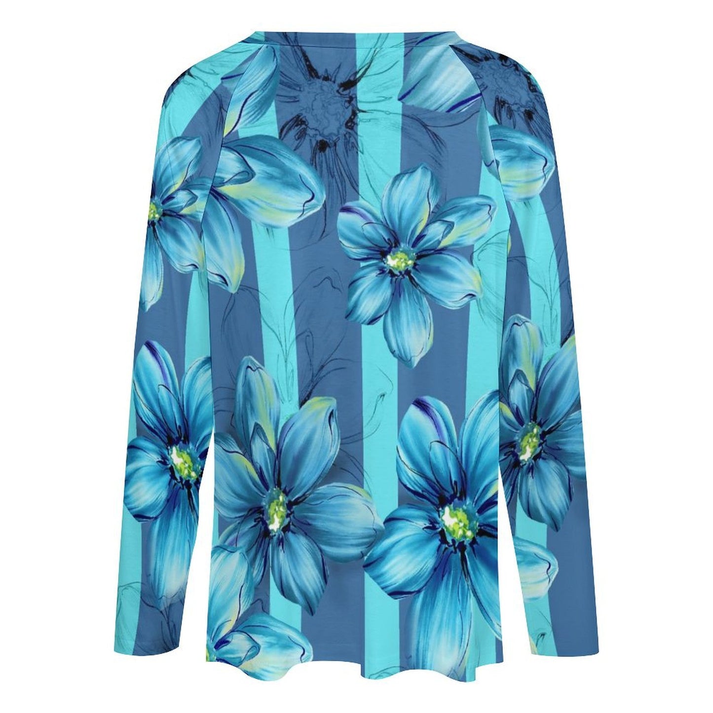 Maglietta ampia a maniche lunghe da donna