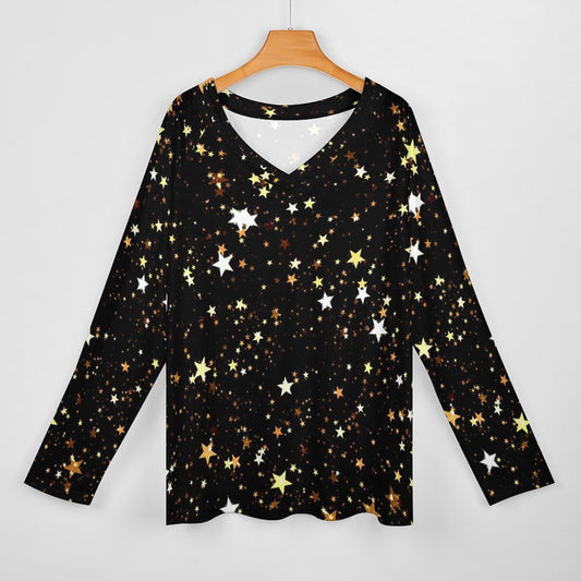 Loose-fitting long-sleeved T-shirt